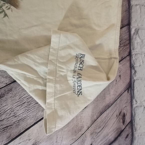 Vintage Bush Gardens Endangered Animals Tee Alstyle Apparel XL - Picture 6 of 8